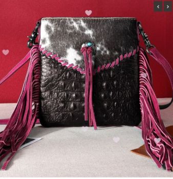 MW1268-8360 HPK Montana West Hair-On Collection Crossbody