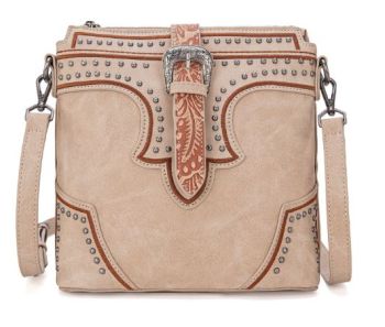 MW1282-8360 TN Montana West Buckle Collection Concealed Carry Crossbody Bag