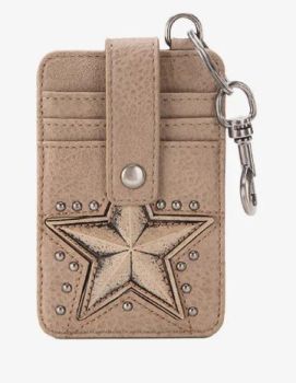 MW1288-W007 KH Montana West Lonestar Collection Mini Key Ring Card Case