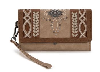 MW1325-W018 TN Montana West Cut-Out Embroidered Collection Wallet