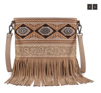 MW1330G-9360 BG Montana West Tooled/Embroidered Collection Concealed Carry Crossbody
