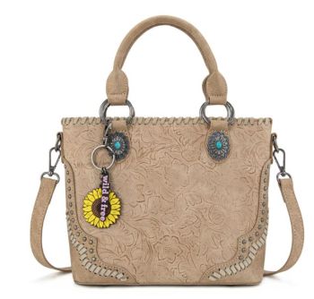 MW1335-8360 TN Montana West Embossed Collection Tote/Crossbody Bag