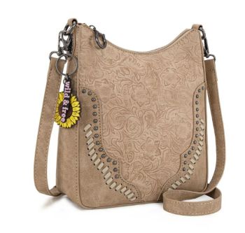 MW1335-8330 TN Montana West Embossed Collection Crossbody Bag