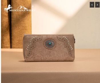 MW1335-W010 TN Montana West Embossed Collection Wallet