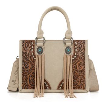 MW1339-2002 TN Montana West Tooled Concho Concealed Carry Tote/Crossbody