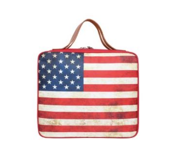 MW933-921 RD American Pride CanvasTravel Organizer Case