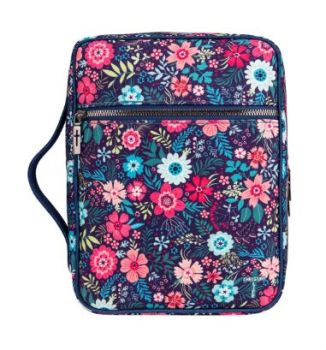 MWB-5009 NY Montana West Pink Owl Print Canvas Bible Cover