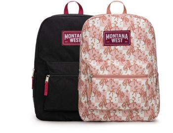 MWC-5751S PK Montana West Western Horse Print Backpack -2Pcs Set 