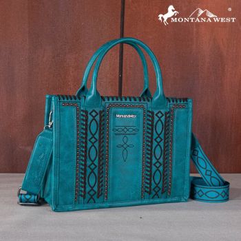 MWF1050G-8250 TQ Montana West Whipstitch Concealed Carry TotE