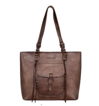 MWG02-G9068 CF Montana West Genuine Leather Collection Concealed Carry Tote