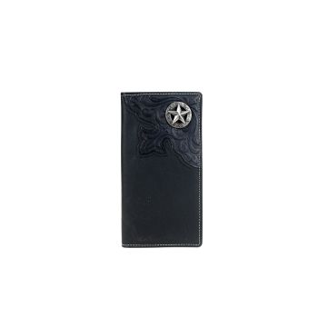 MWL-W031 BK Genuine Tooled Leather Collection Men's Wallet