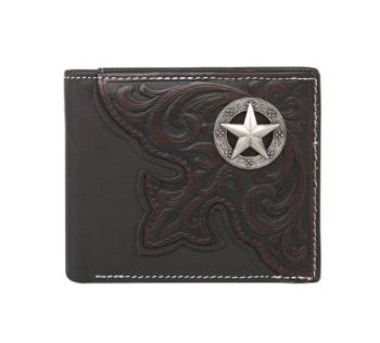 MWS-W031 CF Genuine Leather Tooled Collection Men's Wallet