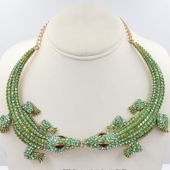N-01010-7GN ALLIGATOR NECKLACE