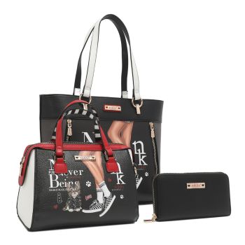 NK12633 NEVER BE SHY 3PCS HANDBAG SET