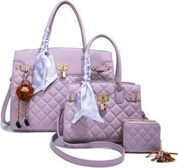 PU25501-T3 PP 2 HANDBAG WITH WALLET SETS