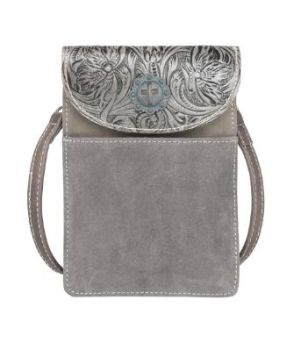 RLP-2002 CF Montana West Floral Tooled Genuine Leather Belt Loop Phone Holster Pouch/Multi-function Crossbody