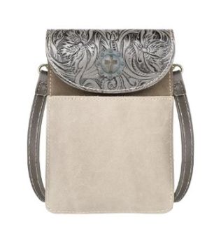 RLP-2002 KH Montana West Floral Tooled Genuine Leather Belt Loop Phone Holster Pouch/Multi-function Crossbody