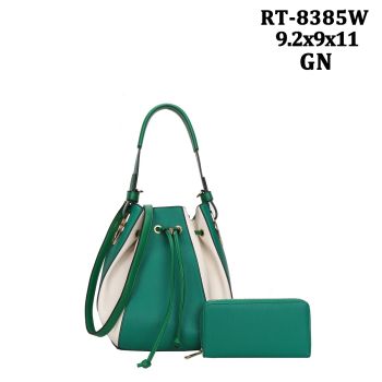 RT-8385W GN FASHION DESIGNER BAG WITH WALLET