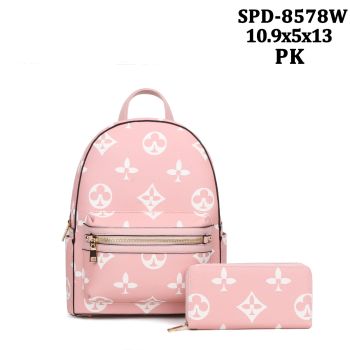 SPD-8578W PK BACKPACK WITH WALLET
