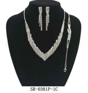 SR-0381P-1C POST NECKLACE SET