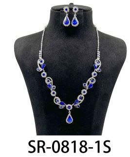 SR-0818-1S RHINESTONE NECKLACE SET