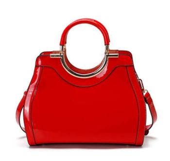 T2011 RD PATTERN LEATHER BAG