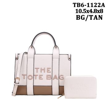 TB6-1122A ABL/DBL  THE TOTE BAG WITH WALLET