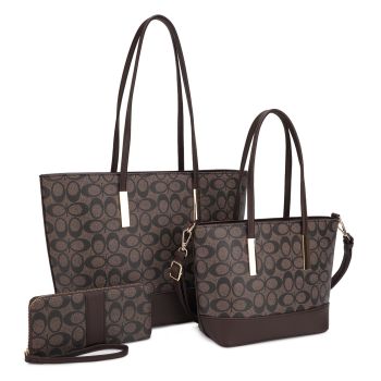 UM-31481 SET CF MONO GLAM 2 BAGS WITH WALLET