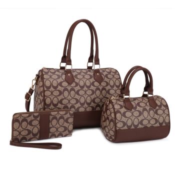 UM-31483 SET BR MONO GLAM 2 PURSE WITH WALLET