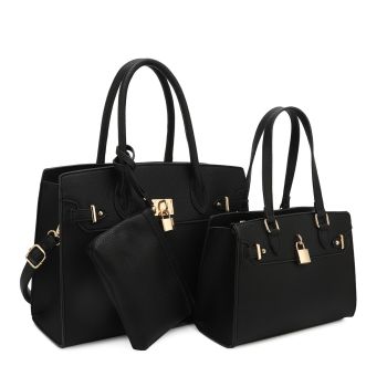 US-30067A SET BK DESIGNER 2 BAGS WITH COIN BAG