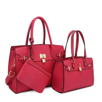 US-30067A SET FU DESIGNER 2 BAGS WITH COIN BAG