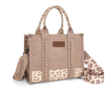 WG102-8120S TN Wrangler Leopard Print Concealed Carry Tote/Crossbody