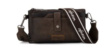 WG120-209 CF Wrangler Dual Zipper Compartment Crossbody Bag