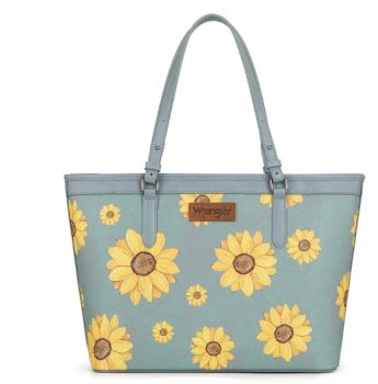 WG204-2002JN Wrangler Sunflower Print Tote Bag