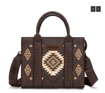 WG2206-8120S CF Wrangler Aztec Pattern Print -Tote/Crossbody