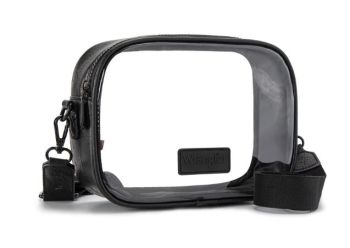 WG229-603 BK Wrangler Clear Crossbody Bag/Stadium Bag