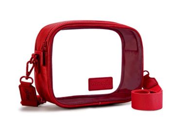WG229-603 RD Wrangler Clear Crossbody Bag/Stadium Bag