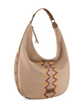 WG233-3027 TN Wrangler Aztec Embroidered Large Hobo Bag