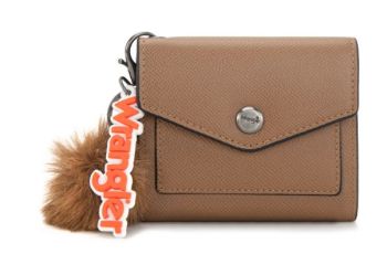 WG274-W079 KH Wrangler Tri-Fold Wallet with Keyring Pom Pom