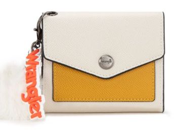 WG274-W079 WT-YL Wrangler Tri-Fold Wallet with Keyring Pom Pom