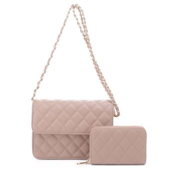 XB20141 TP QUILT CROSBODY BAG WITH WALLET