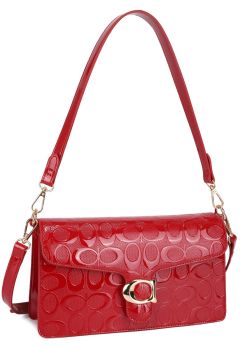ZM-20723A RD PATENT CROSSBODY BAG