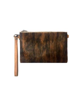 RLH-002 CF MONTANA WEST HAIR-ON LEATHER CLUTCH