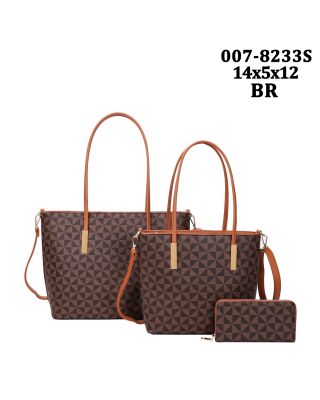 007-8233S BR MONOGRAM 3PC SETS