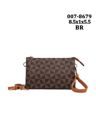 007-8679 BR MONOGRAM CRUCH BAG