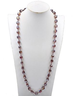 21450PU 30" CRYSTAL NEAKLACE