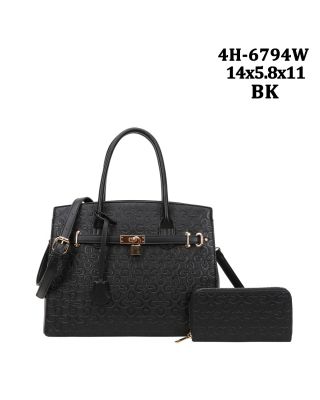 4H-6794W BK DESIGNER BAG WITH WALLET