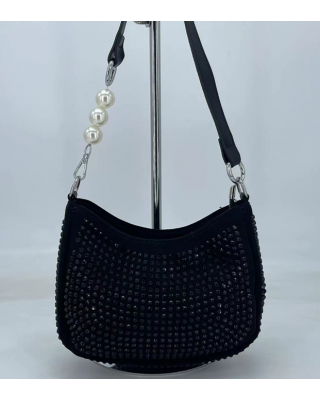 6818 BK BLING EVENING BAG