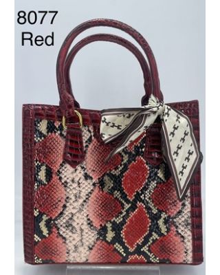 8077 RD SNECK SKIN BAG