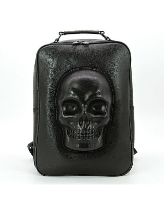 82012UB BK PROTRUDED SKULL HEAD BACKPACK
